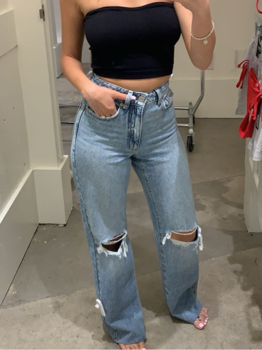 Garage Ripped Wide-Leg Jeans - Picture 2 of 6